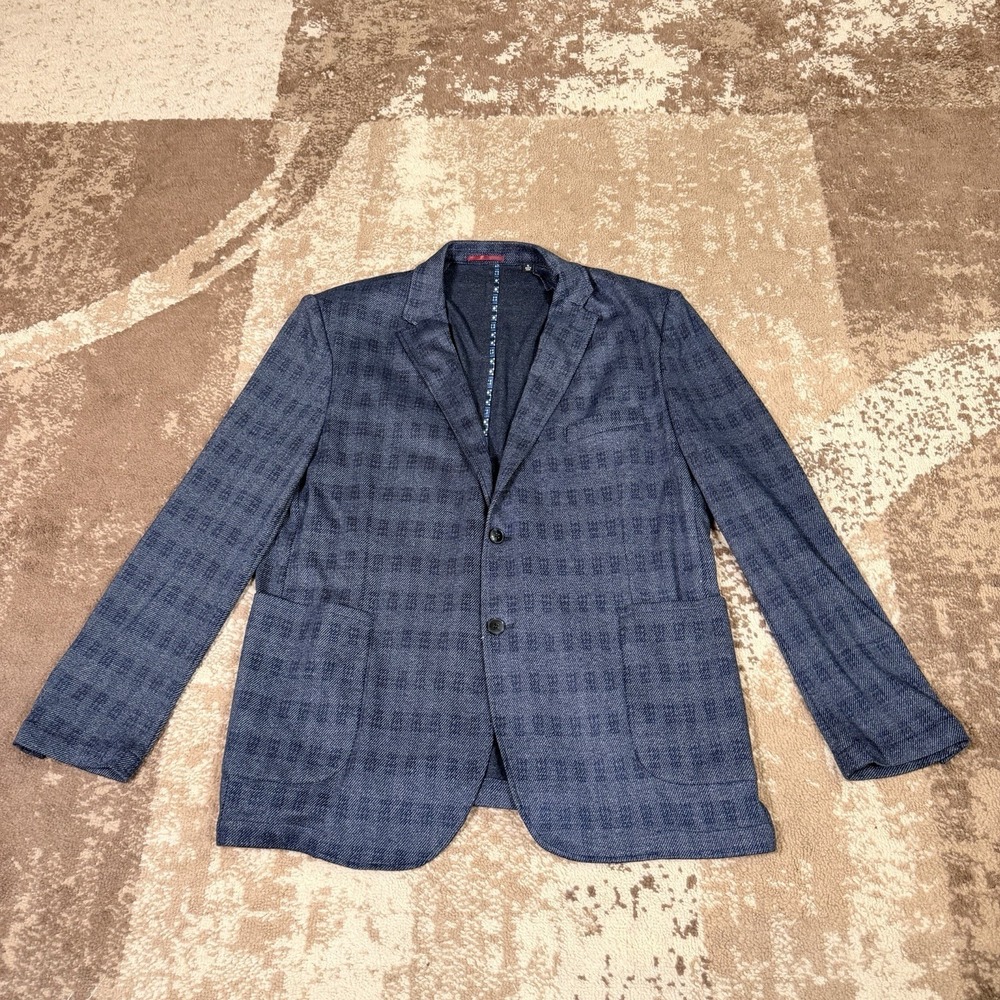 Johnston & Murphy XC4 Blazer Mens XL Blue Unstructured‎ Lightweight Performance